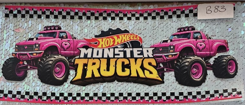 Monster Trucks Pink