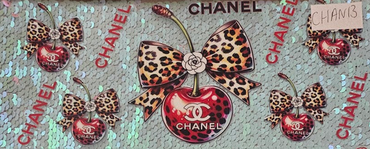 CC Leopard Bow Red Cherry