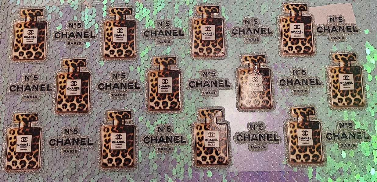 CC Leopard Print Perfume (Glitter Wrap)