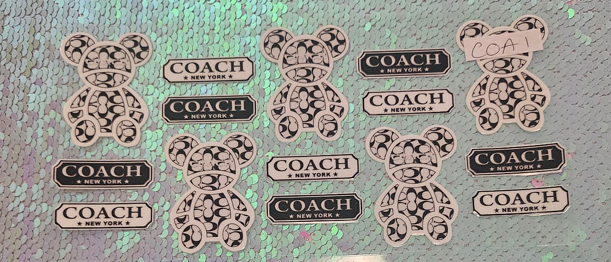 Coach Black & White Bear