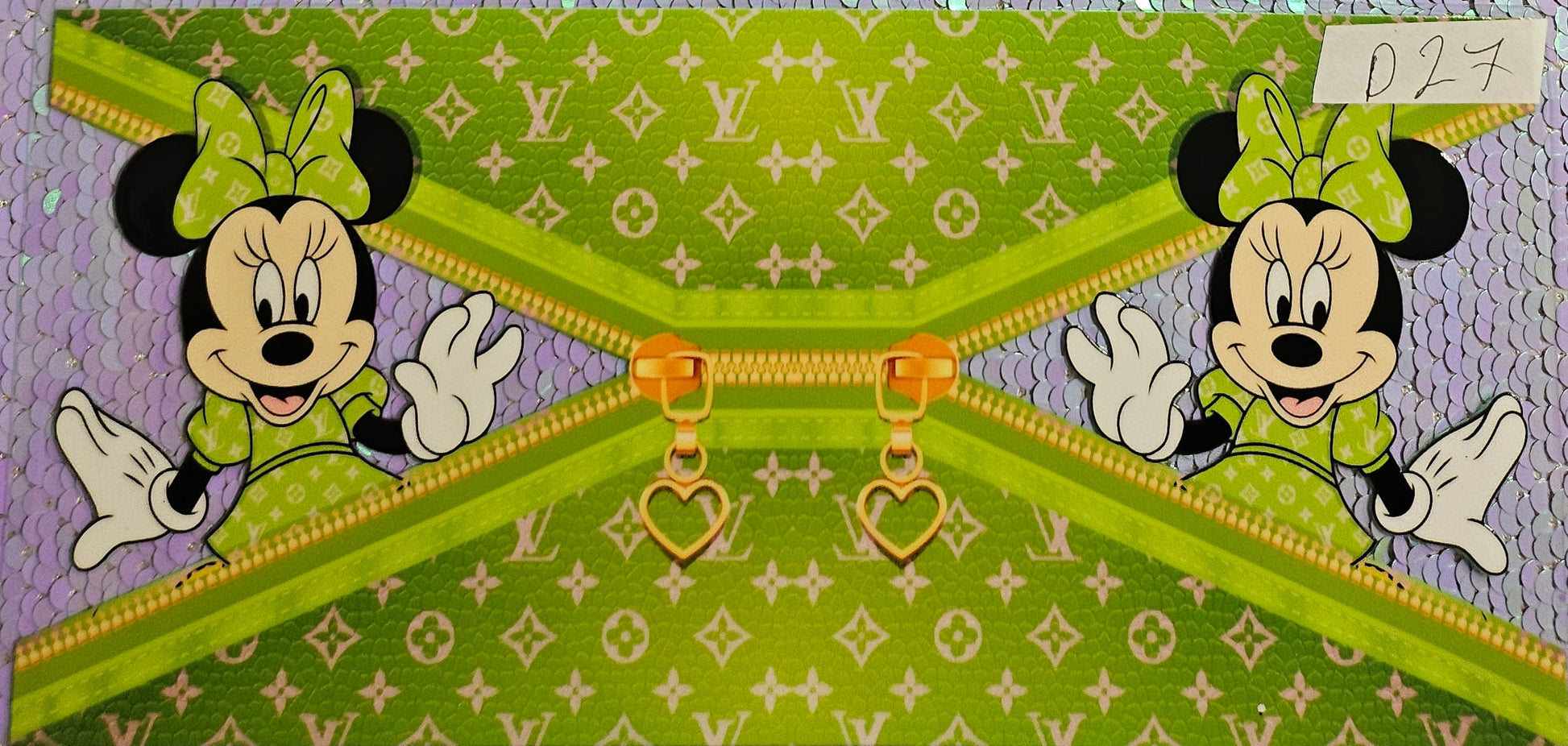 LV Minnie Zip Green