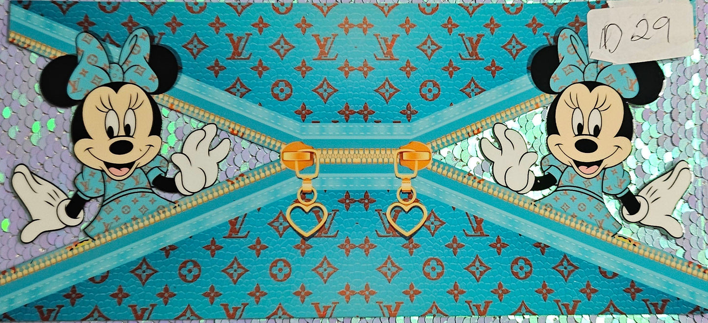LV Minnie Zip Blue
