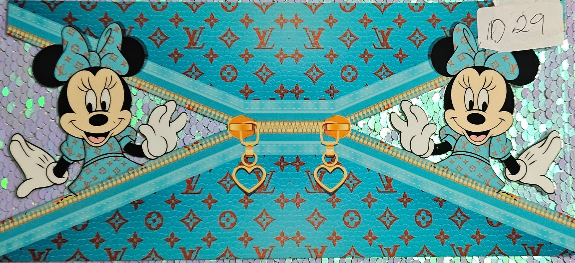 LV Minnie Zip Blue
