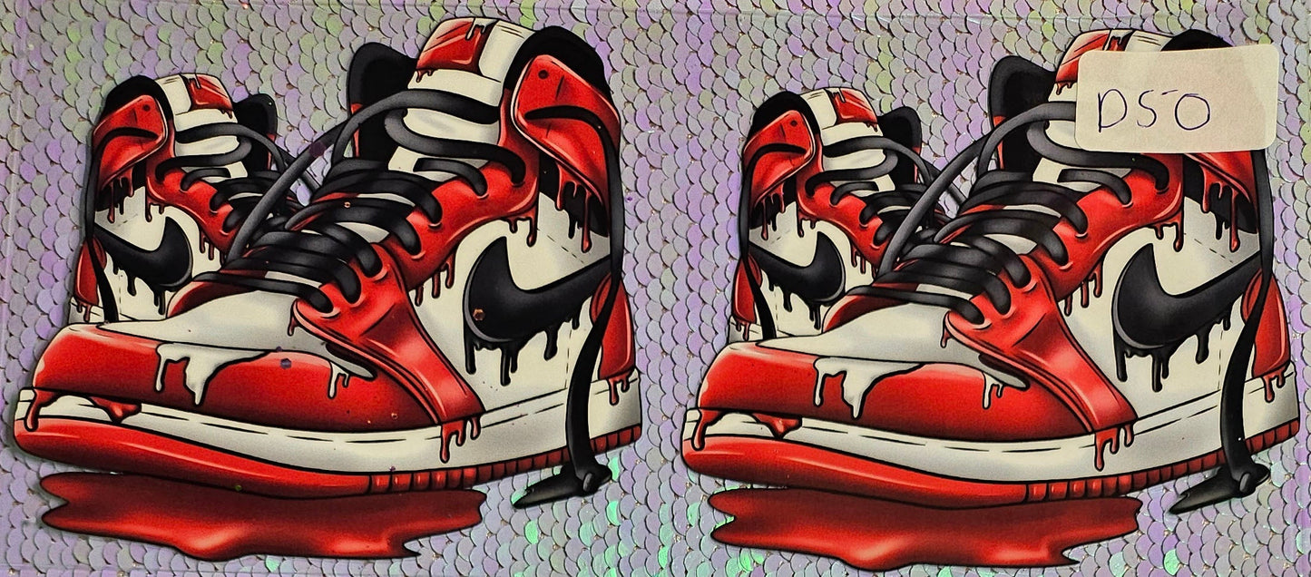 Nike Paint Shoe Red