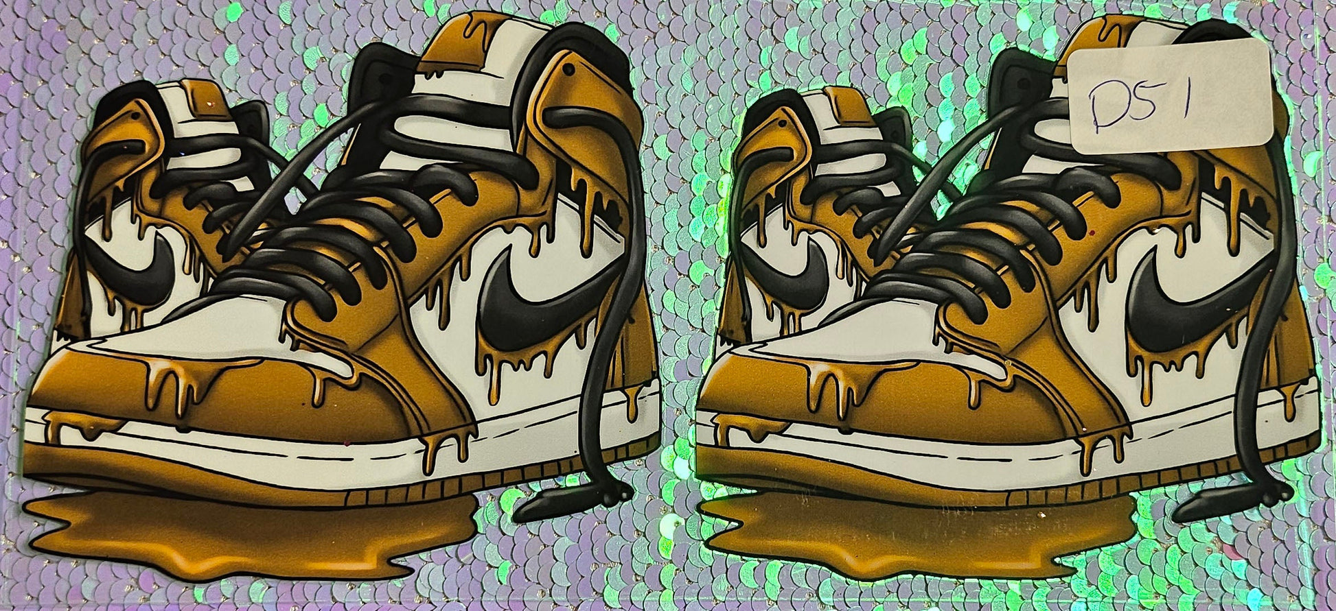 Nike Paint Shoe Brown