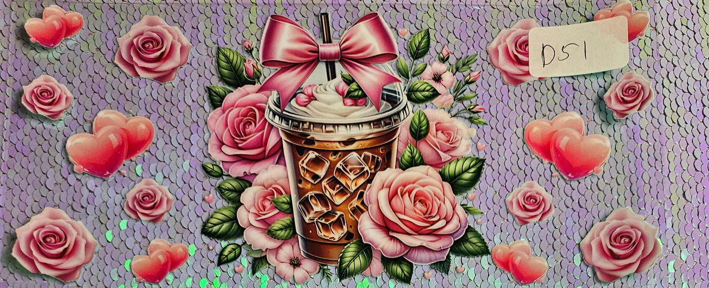 Flower iced Coffee
