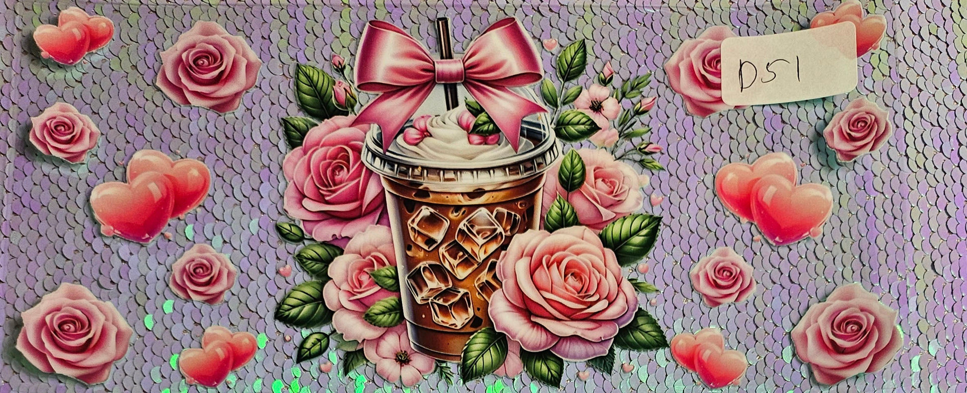 Flower iced Coffee