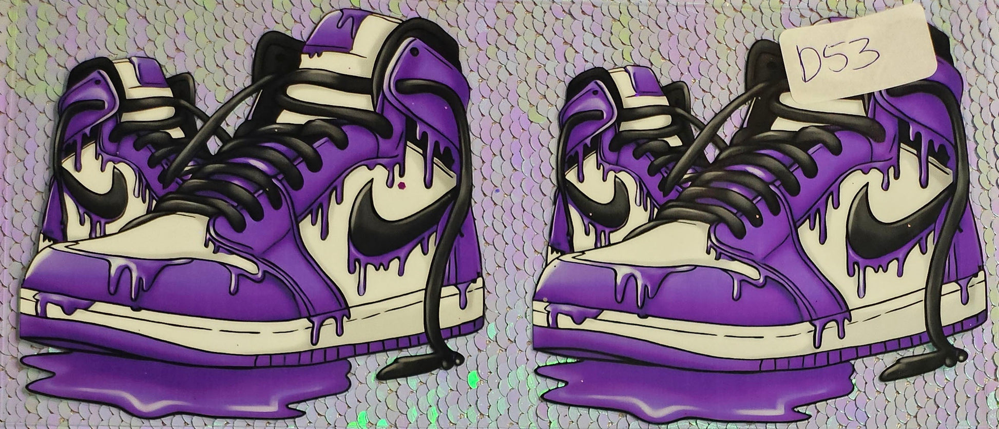 Nike Paint Shoe Purple