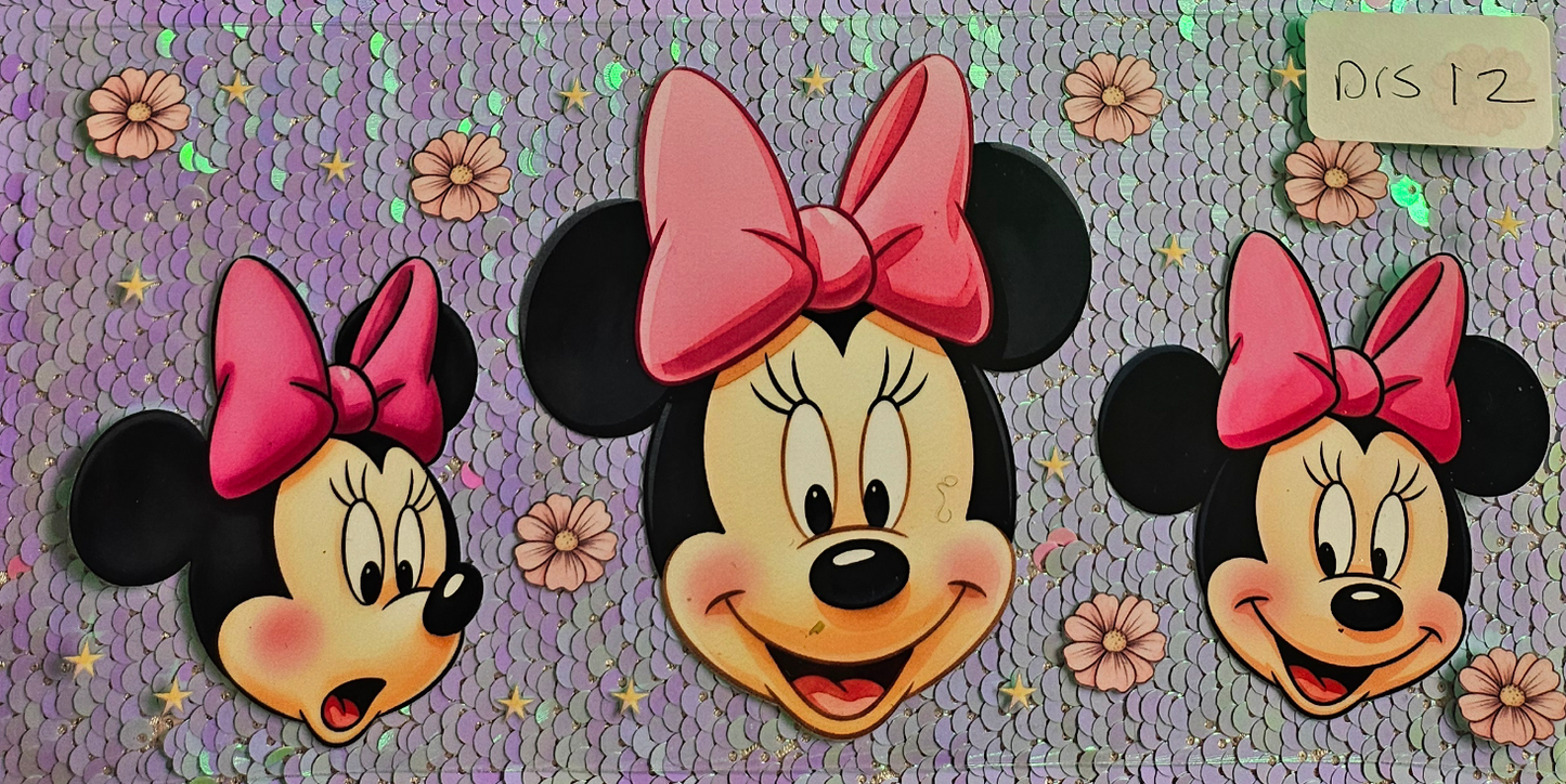 Minnie Face and Pink Bow