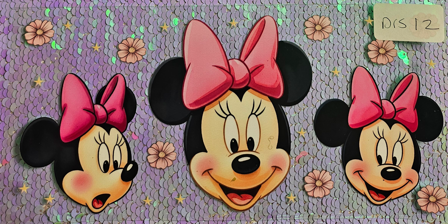 Minnie Face and Pink Bow