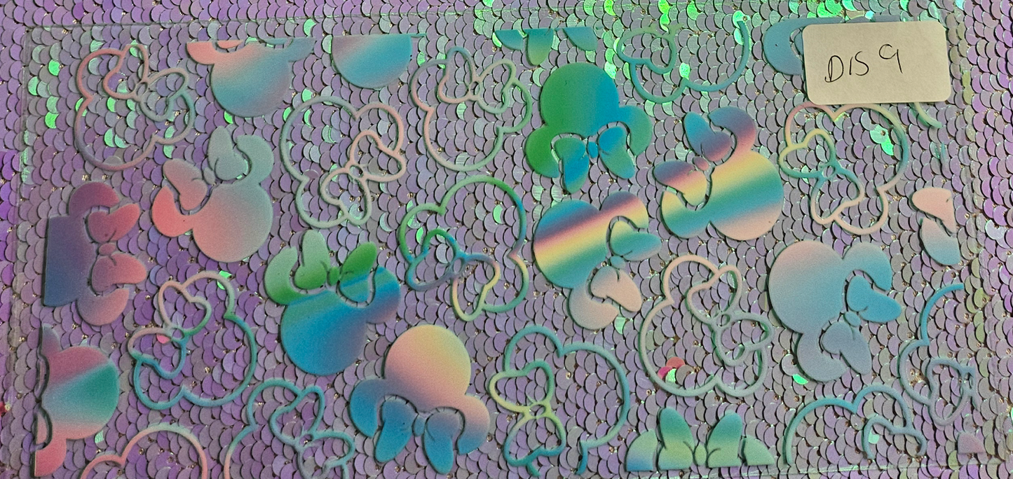 Minnie Heads Pastel Rainbow