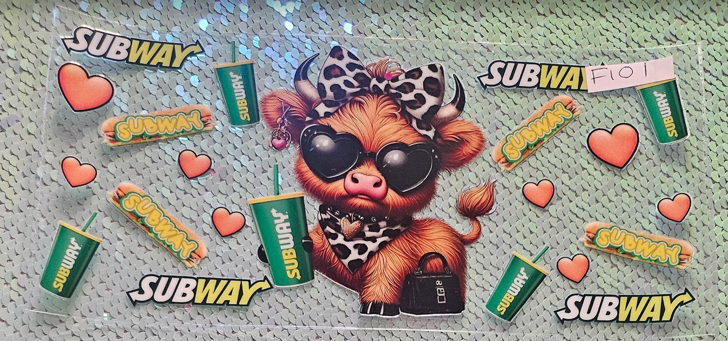 Highland Girl Cow Subway
