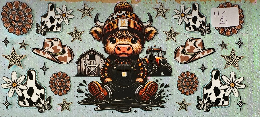 Highland Cow Farm Tactor