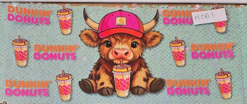 Highland Cow Dunkin Donuts 1