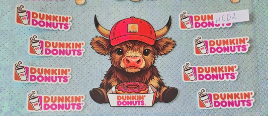 Highland Cow Dunkin Donuts 2