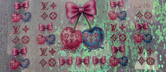 LV Pink & Blue Drip Cherry