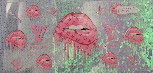 LV Pink Lips Drip Cherry