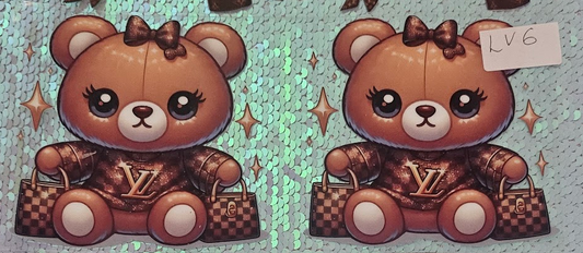 LV Brown Bear With Bow