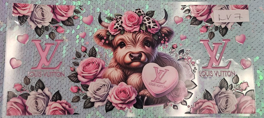 LV Highland Cow Pink