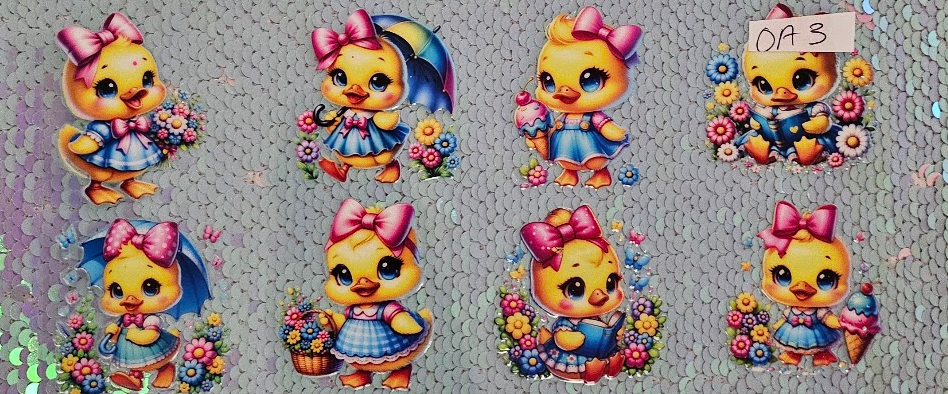 Yellow Duck Pink bows