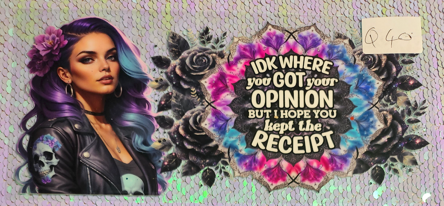 IDK Wher You Got You Opinion