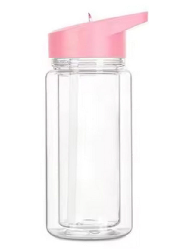 12oz Acrylic Kids Bottle (light pink)